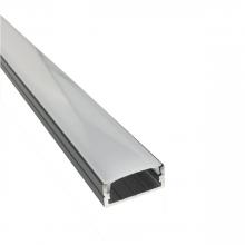  NATL-C24B - 4-ft Shallow Channel, Black (Plastic Diffuser and End Caps Included)