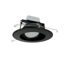  NLCBC-66935XBBEM - 6" Cobalt Adjustable LED Retrofit, 1200lm / 14W, 3500K, Black Reflector / Black Flange,