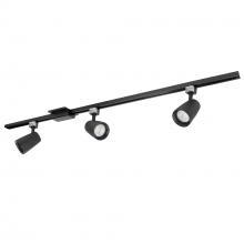  NTLE-875930B - 4-ft Track Pack with (3) MAC XL 1250lm LED Track Heads, 3000K, Black Finish