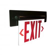  NX-815-LEDRMB - Recessed Adjustable LED Edge-Lit Exit Sign, Battery Backup, 6" Red Letters, Single Face /