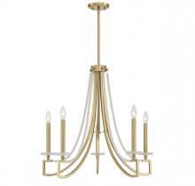  1-8803-5-322 - Helen 5-Light Chandelier in Warm Brass