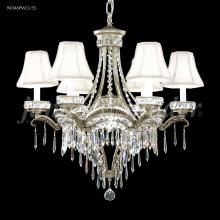  94346PW11-55 - Dynasty Cast Brass 6 Light Chandelier