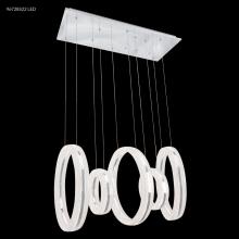  96728S22LED - LED Crystal Sand Rings Chandelier