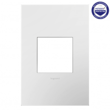  AWP1G2PW4 - adorne® Matte White One-Gang Screwless Wall Plate with Microban®