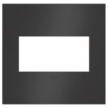  AWC2GSBL4 - adorne® Satin Black Two-Gang Screwless Wall Plate