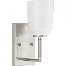  P300503-009 - Spenser Collection One-Light Brushed Nickel Industrial Vanity Light