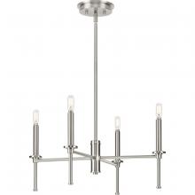  P400293-009 - Elara Collection Four-Light New Traditional Brushed Nickel Chandelier Light