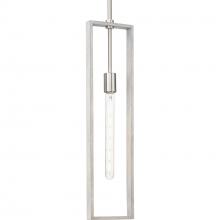  P500444-009 - Boundary Collection One-Light Brushed Nickel Grey Washed Oak Modern Pendant