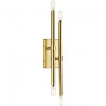  P710120-191 - Arya Collection Four-Light Brushed Gold Luxe Wall Bracket