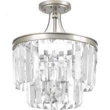  P2325-134 - Glimmer Collection Three-Light 15-1/2" Semi-Flush Convertible