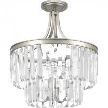  P2326-134 - Glimmer Collection Three-Light 19" Semi-Flush Convertible