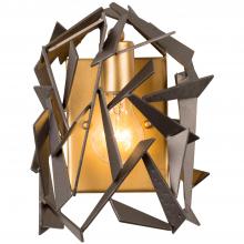  286W01AGRB - Bermuda 1-Lt Sconce - Antique Gold/Rustic Bronze