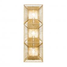  366W03FG - Arcade 3-Lt Sconce - French Gold