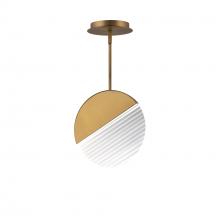  PD-25410-27-AB - Crescent Mini Pendant Light