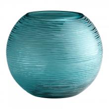  04361 - Round Libra Vase|Aqua-LG