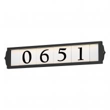  53650BK - Address-Outdoor Wall Mount