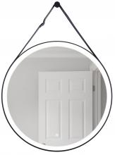  MIR105-FB - 30â€ Round LED Mirror, dimmer, defogger, removable decorative strap & hardware, 3000K