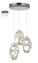  47993-W-HUE - 3 Light LED Chandelier w/Integrated hue technology