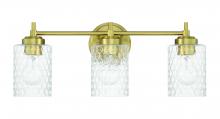  60503-SB - Claire 3 Light Vanity in Satin Brass