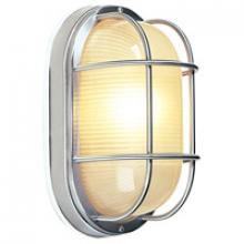  Z397-SS - Oval Bulkhead 1 Light Large Flush/Wall Mount in Stainless Steel