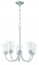  50425-BNK - Gwyneth 5 Light Chandelier in Brushed Polished Nickel