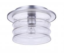  ZA3637-SA - Canon 1 Light Outdoor Flush Mount in Satin Aluminum