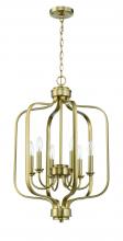  50536-SB - Bolden 6 Light Foyer in Satin Brass