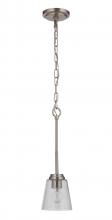  50291-BNK - Tyler 1 Light Mini Pendant in Brushed Polished Nickel