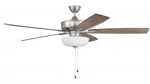  S111BNK5-60DWGWN - 60" Super Pro 111 in Brushed Polished Nickel w/ Driftwood/Grey Walnut Blades