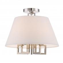  2255-PN_CEILING - Libby Langdon Westwood 5 Light Polished Nickel Semi Flush Mount