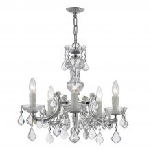  4376-CH-CL-S - Maria Theresa 5 Light Swarovski Strass Crystal Polished Chrome Chandelier