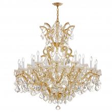  4424-GD-CL-S - Maria Theresa 25 Light Swarovski Strass Crystal Gold Chandelier