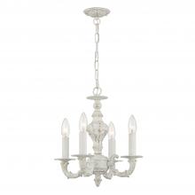  5124-AW - Paris Market 4 Light Antique White Mini Chandelier