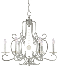  9346-OS - Orleans 6 Light Silver Chandelier