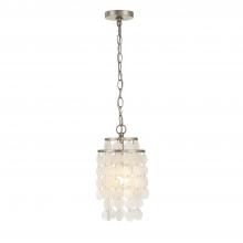  BRI-3000-SA - Brielle 1 Light Antique Silver Mini Pendant