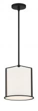  CAR-9201-BK - Carlyn 1 Light Black Mini Pendant