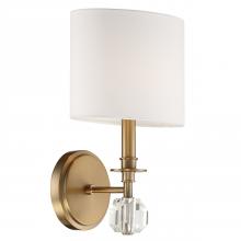  CHI-211-AG - Chimes 1 Light Aged Brass Sconce