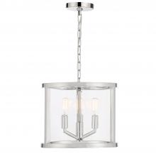  DEV-B8003-PN - Libby Langdon Devon 3 Light Polished Nickel Mini Chandelier