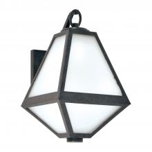  GLA-9701-OP-BC - Brian Patrick Flynn Glacier 1 Light Black Charcoal Outdoor Sconce