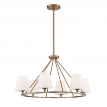  KEE-A3006-VG - Keenan 6 Light Vibrant Gold Chandelier