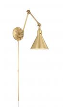  MOR-8801-AG - Morgan 1 Light Aged Brass Task Sconce