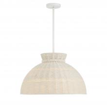  RES-10524-MT - Reese 4 Light Matte White Chandelier