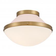  XAN-8001-VG-BH - Xander 1 Light Vibrant Gold + Blush Flush Mount