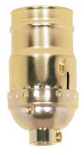  80/1020 - 3-Way (2 Circuit) Keyless Socket; 1/8 IPS; Aluminum; Brite Gilt Finish; 660W; 250V; 500 Master