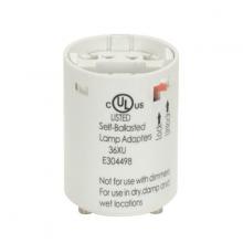  80/2073 - Smooth Phenolic Electronic Self-Ballasted CFL Lampholder; 277V, 60Hz, 0.17A; 13W G24q-1 And GX24q-1;