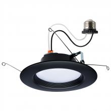  S11835R1 - 9 Watt; LED Downlight Retrofit; 5-6 Inch; CCT Selectable; 120 Volts; Black Finish