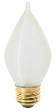  S3413 - 25 Watt C15 Incandescent; Spun White; 4000 Average rated hours; 160 Lumens; Medium base; 120 Volt