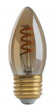  S9970 - 2.3 Watt B10 LED; Amber; Medium base; 2000K; 120 Lumens; 120 Volt