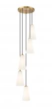  3043P6-5R-MGLD - 5 Light Chandelier