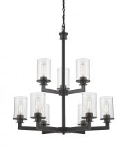  462-9BRZ - 9 Light Chandelier